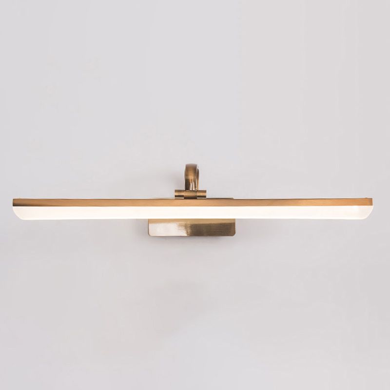 Luz de tocador de metal de estilo moderno Luz de espejo LED lineal para el baño