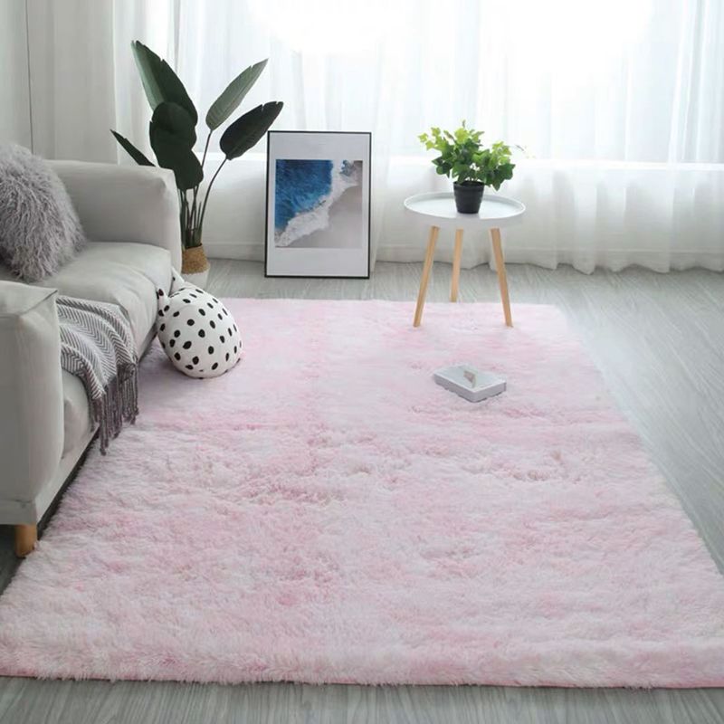 Light Gray Casual Rug Polyester Tie-dye Rug Washable Rug for Home Decor