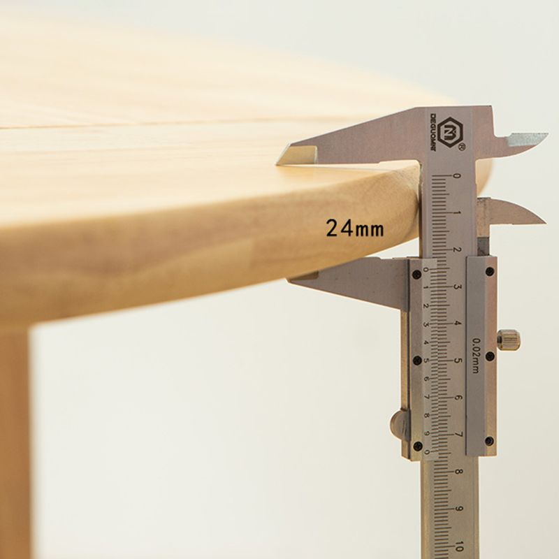 Modern Wood Adjustable Kitchen Dining Set 4 Leg Base Table with Folding Leaf