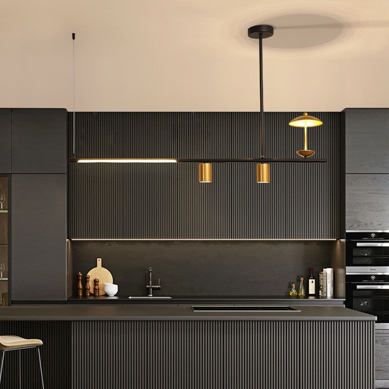 Postmoderne LED -Inselbeleuchtungsschirme -Form -Aluminiumhänge -Leuchte