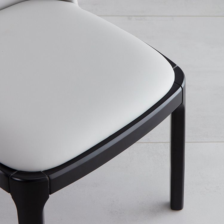 Silla de comedor de madera estilo Glam, silla individual sin brazos para cocina