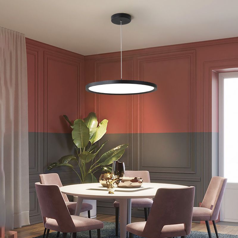 Contemporary Simple Style One Light LED Pendant Lighting for Study Room