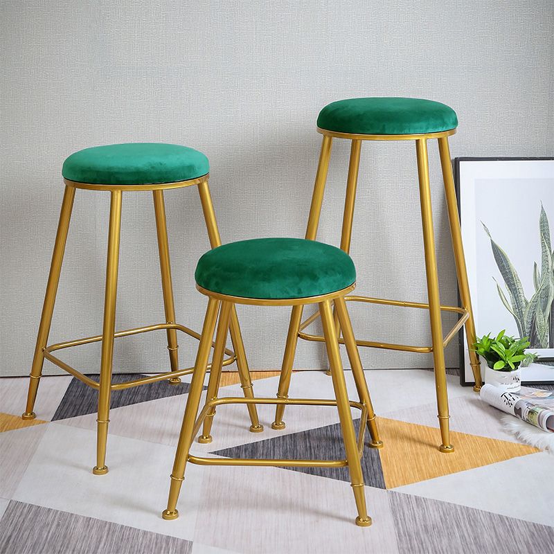 Nordic Design Stackable Backless Barstools for Home Upholstered Bar Stools