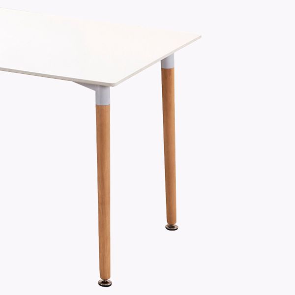 Rectangular Dining Table Modern Wood Tabletop for Living Room
