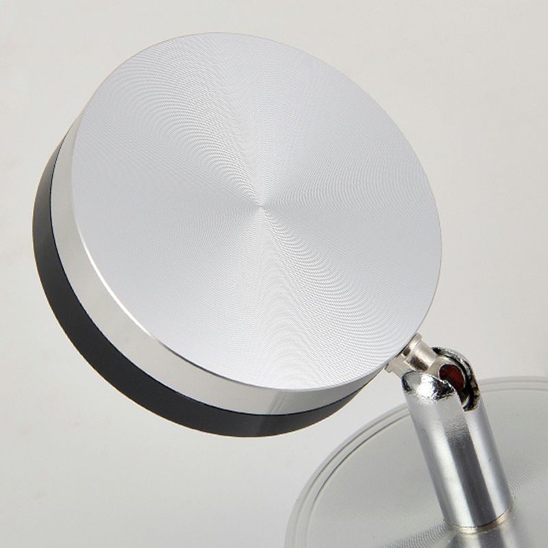 Moderner Stil Geometrischer Wandmontaglampe Metall Multi Lichter Leuchten in Silber in Silber