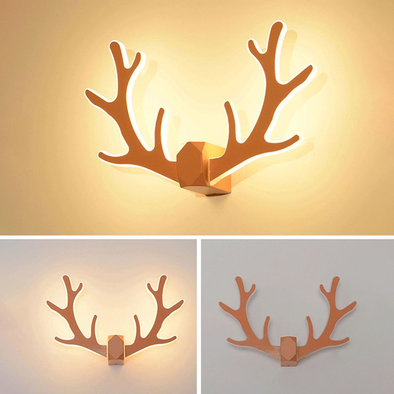 Estilo moderno de forma única Diconce de pared de plástico 1 iluminación de pared de luz para dormitorio