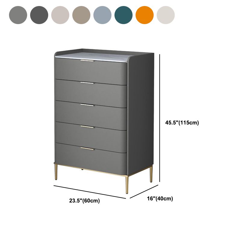 15.74" Wide Solid Wood Accent Chest with Drawers and Straight Legs Chest