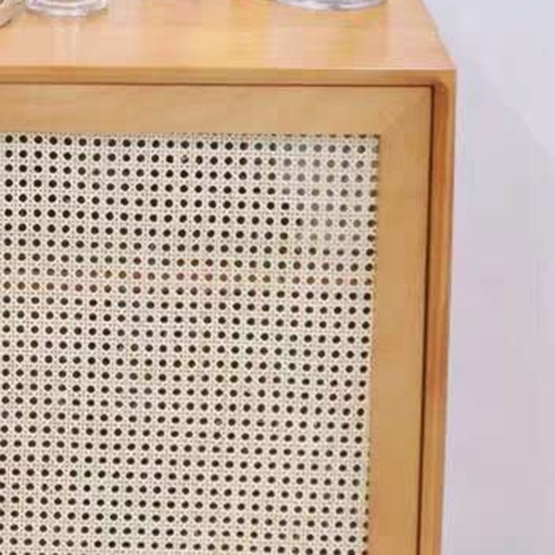 Modern & Contemporary Cabinet Square Accent Cabinet with Bar Pulls