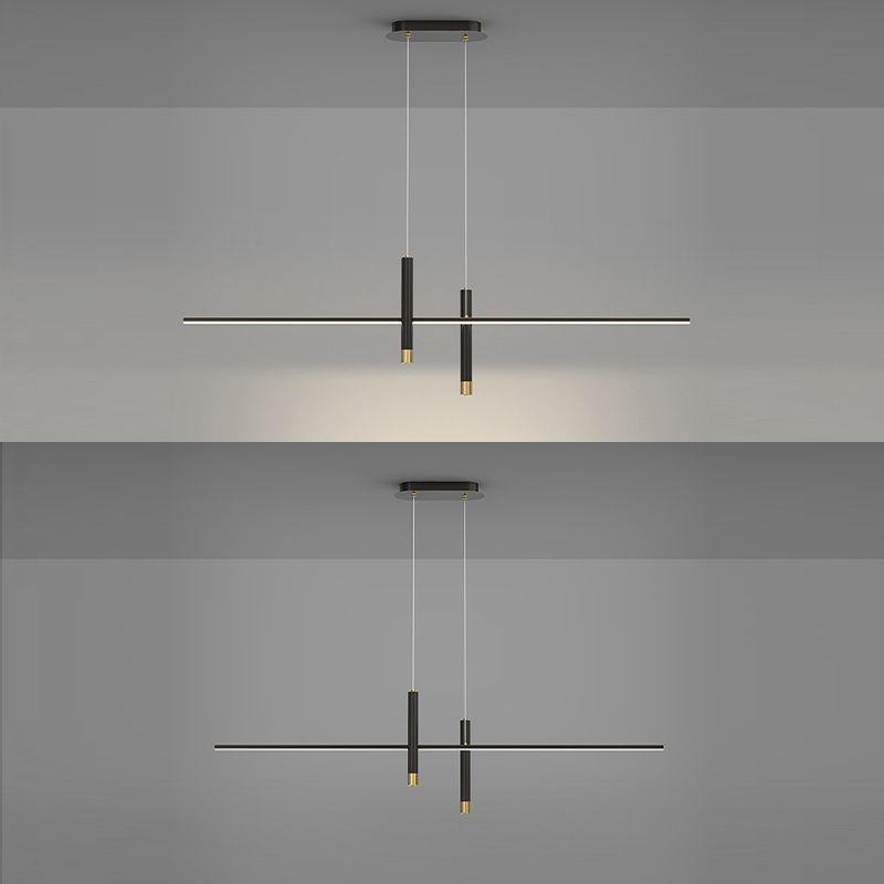 3-Lights Modern Style Island Pendants Metal Pendant Lights for Dining Room