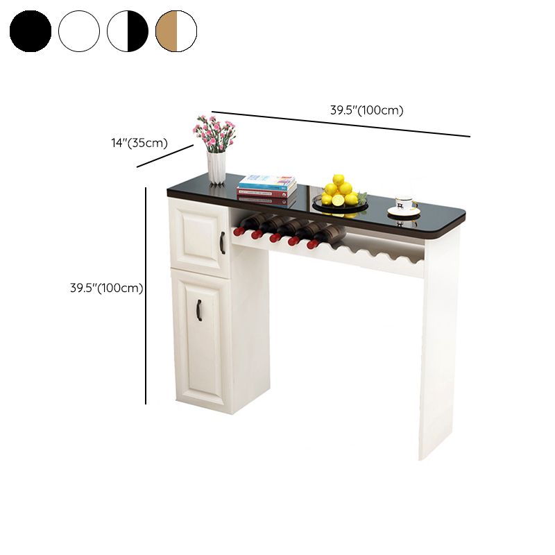 Contemporary Bar Dining Table Indoor Rectangle Counter Table