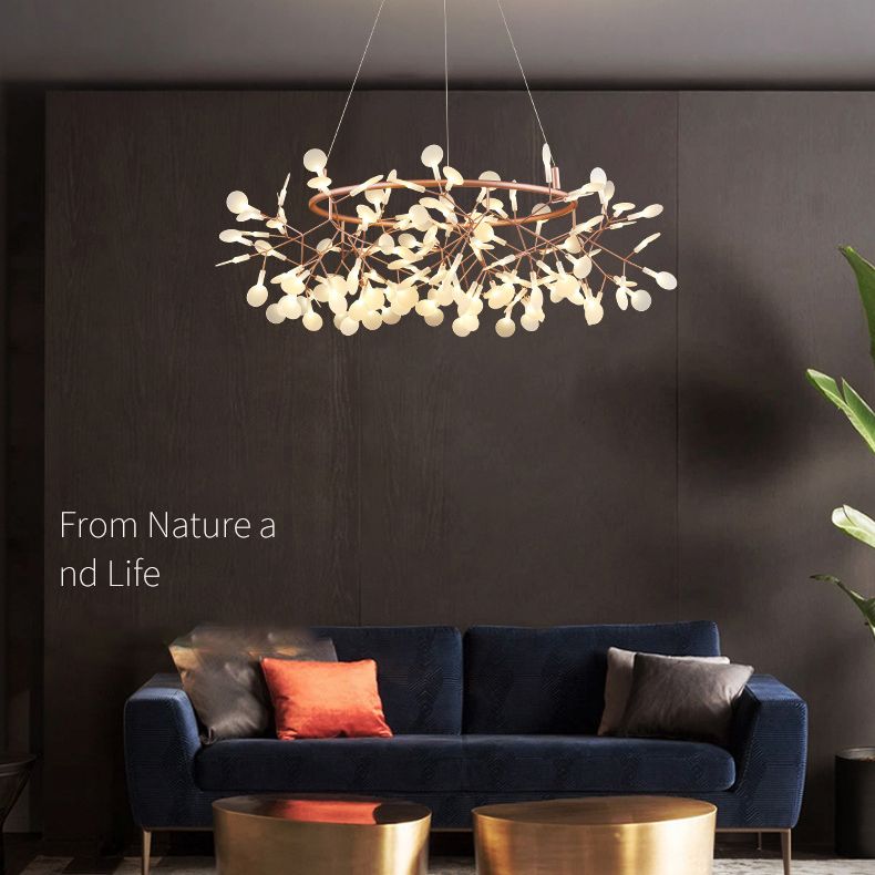 Luz de lámpara de araña de spray moderna kit de luz acrílico de acrílico