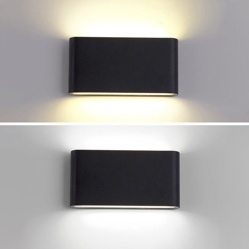 Minimalist LED Up and Down light Frame Wall Light  Metal Rectangle Wall Light for Living Room