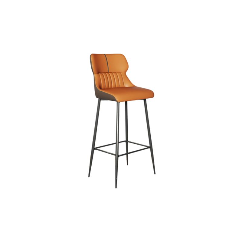 Modern Leather Bar Stool Upholstered Counter Stool for Bristol