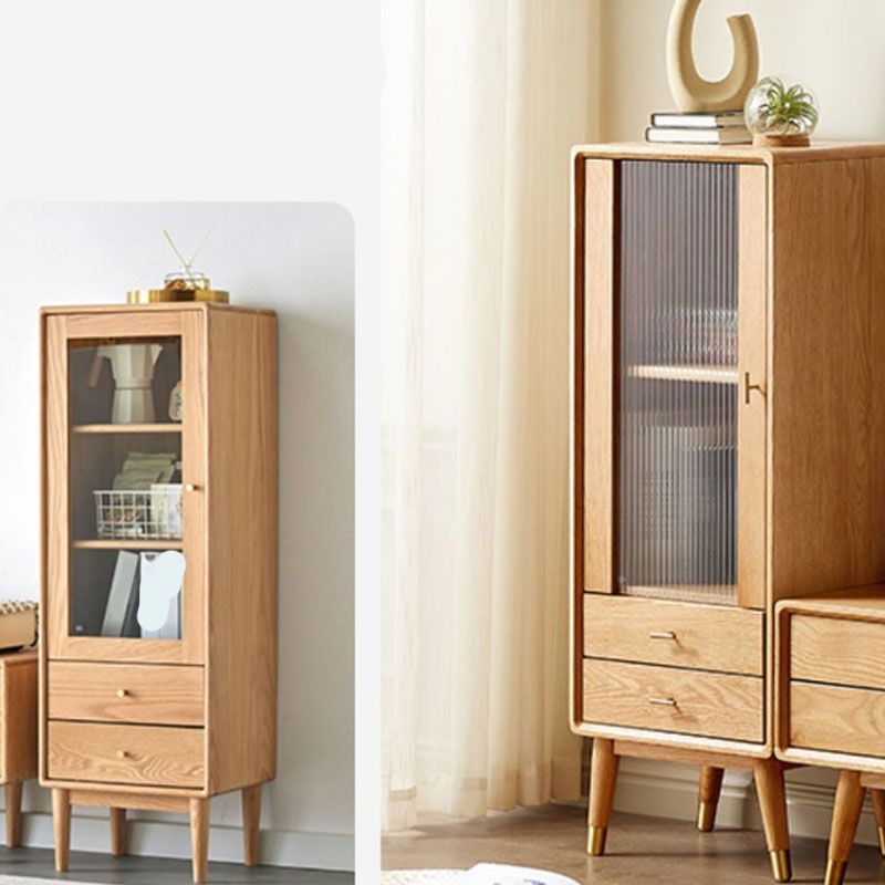 Wood 1 - Drawer Contemporary Accent Cabinet Contemporary with Straight Legs
