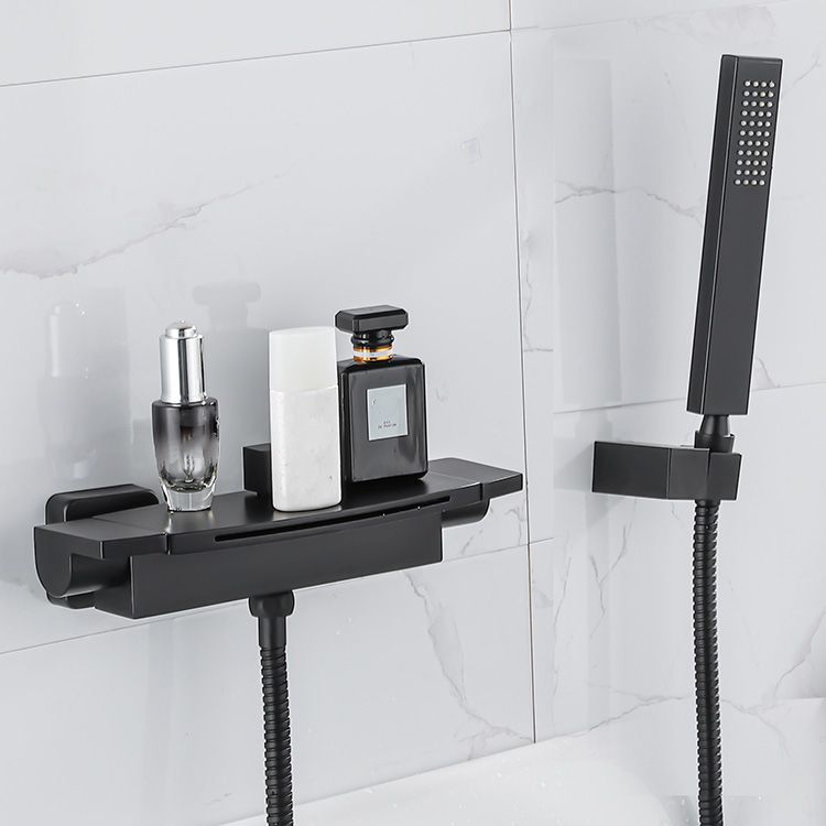 Two Handle Bathroom Faucet Wall Mounted Fixed Tub Faucet Trim