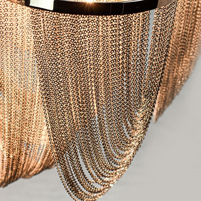Ketting moderne stijl kroonluchter hanglamp metalen 8-lichts hanglampvoeturen