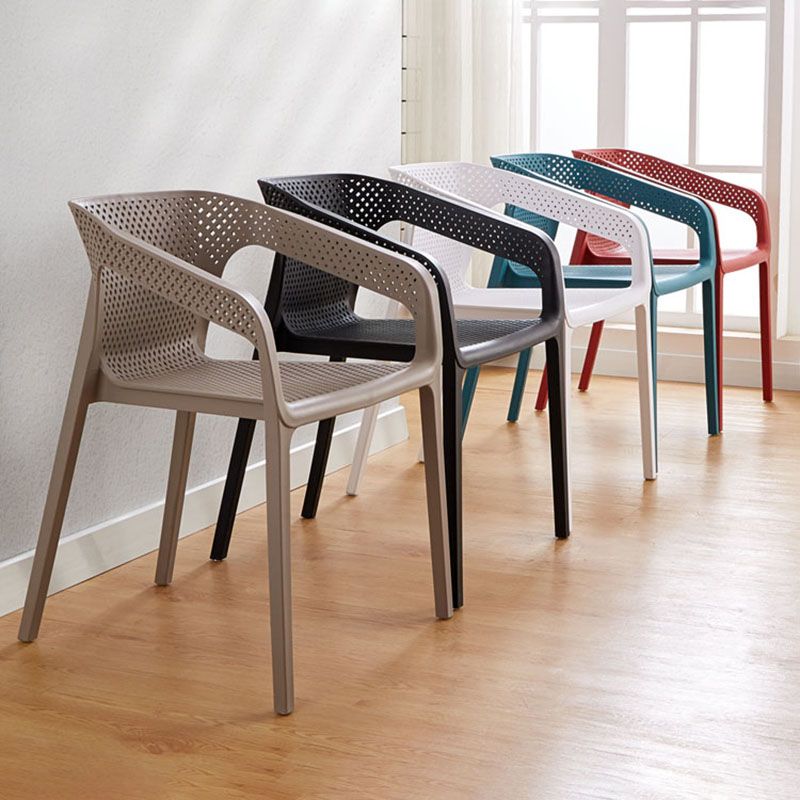 Silla escandinava plástica del respaldo sólido del sillón del comedor de la cocina