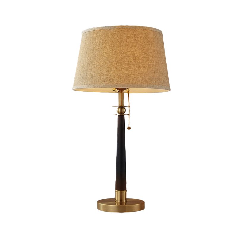 Conische taaklamp Moderne stof 1 kop Valas leeslicht met trekketting, 12 "/16" breed