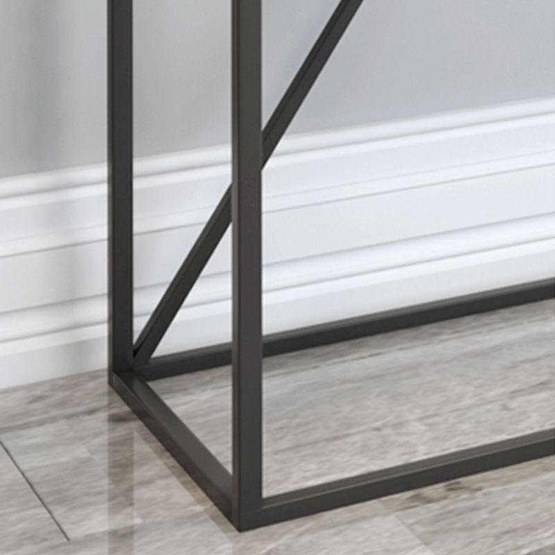 Ironcraft Rectangle Console Table Contemporary Accent Table for Hall