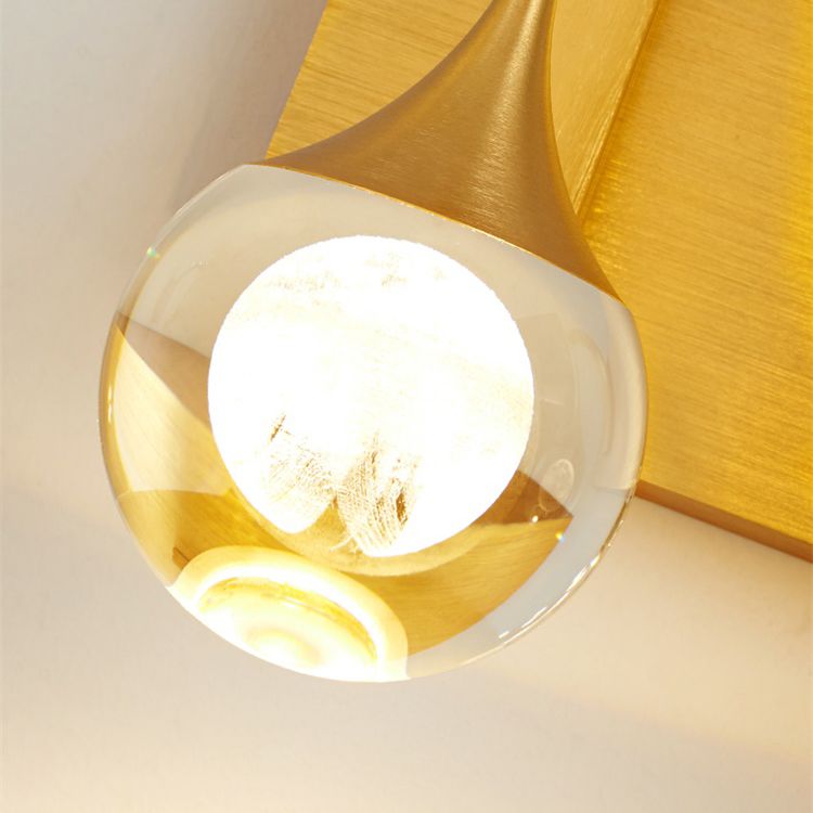 Moderne creatieve stijl Globe Wall Schonce Crystal 1 Light Sconces