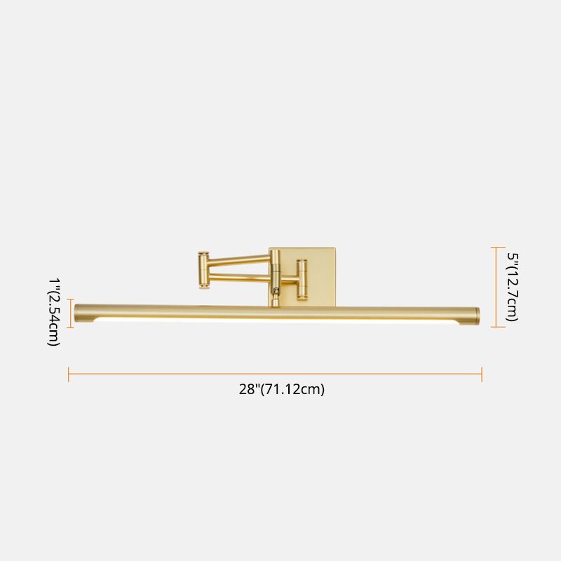 Semplicità contemporanea Lampada vanità lineare Fissaggi di illuminazione acrilica per il bagno