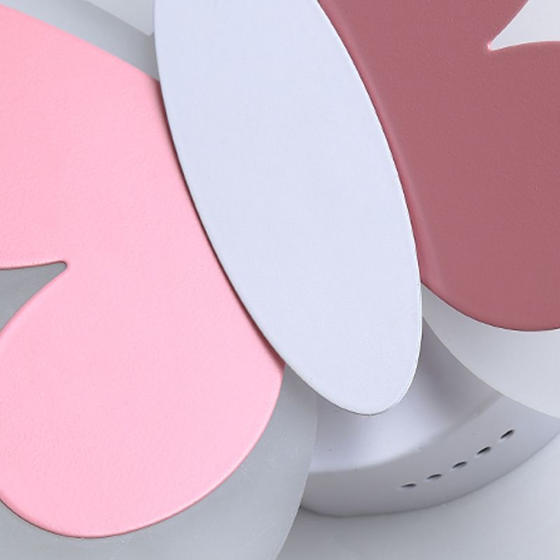 1 application murale de papillon clair éclairage mural en métal de style moderne pour chambre