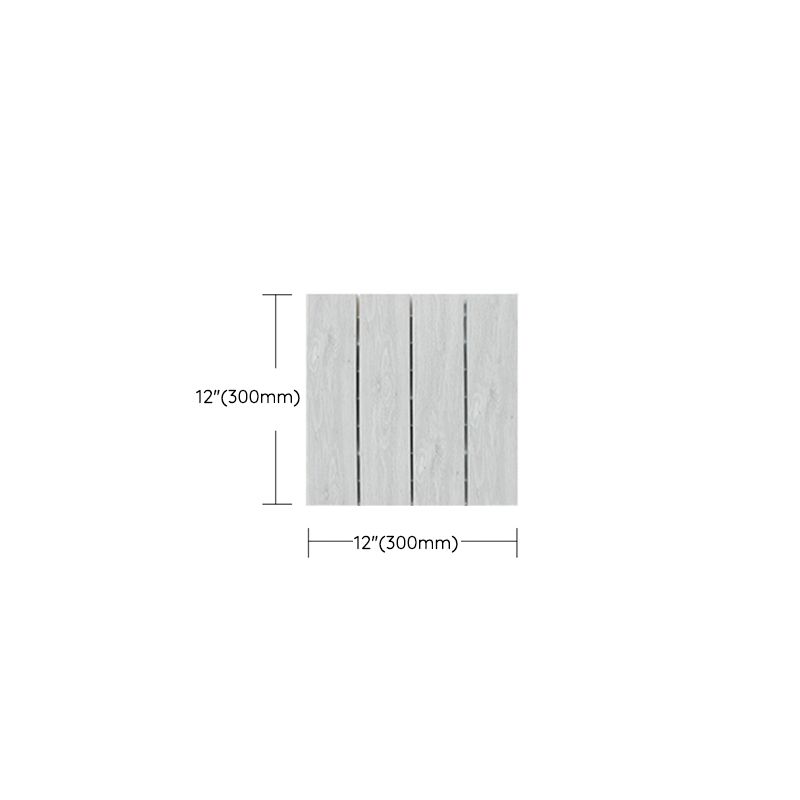 Outdoor Floor Patio Stripe Composite Square Water-resistant Deck Plank