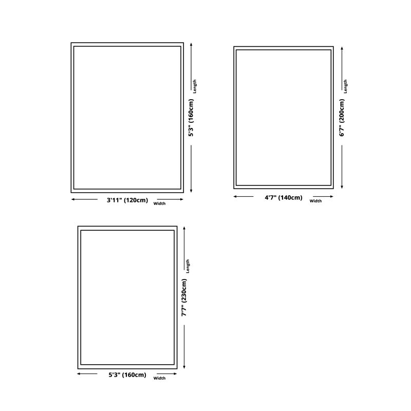 Chic Grey Carpet Modern Geometric Pattern Rug Polyester Stain Resistant Area Rug for Drawing Room