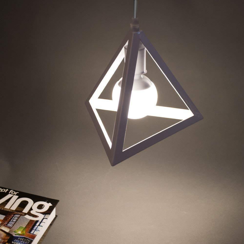 Modern Triangle Hanging Ceiling Light Metal 1 Light Pendant