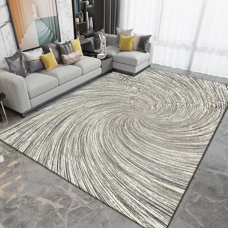 Tapis lavable moderne Résumé Résumé Print Rapis en intérieur Polyester Anti-Slip Area Tapis pour le salon