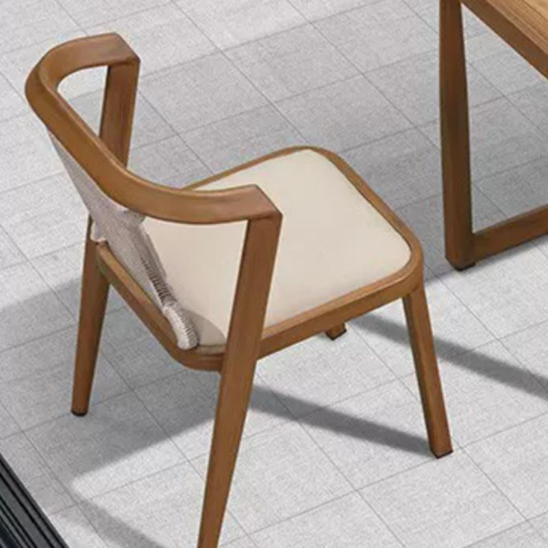 Modern Style Bistro Set 2/3 Pcs Wooden Top Metal Base Bistro Set