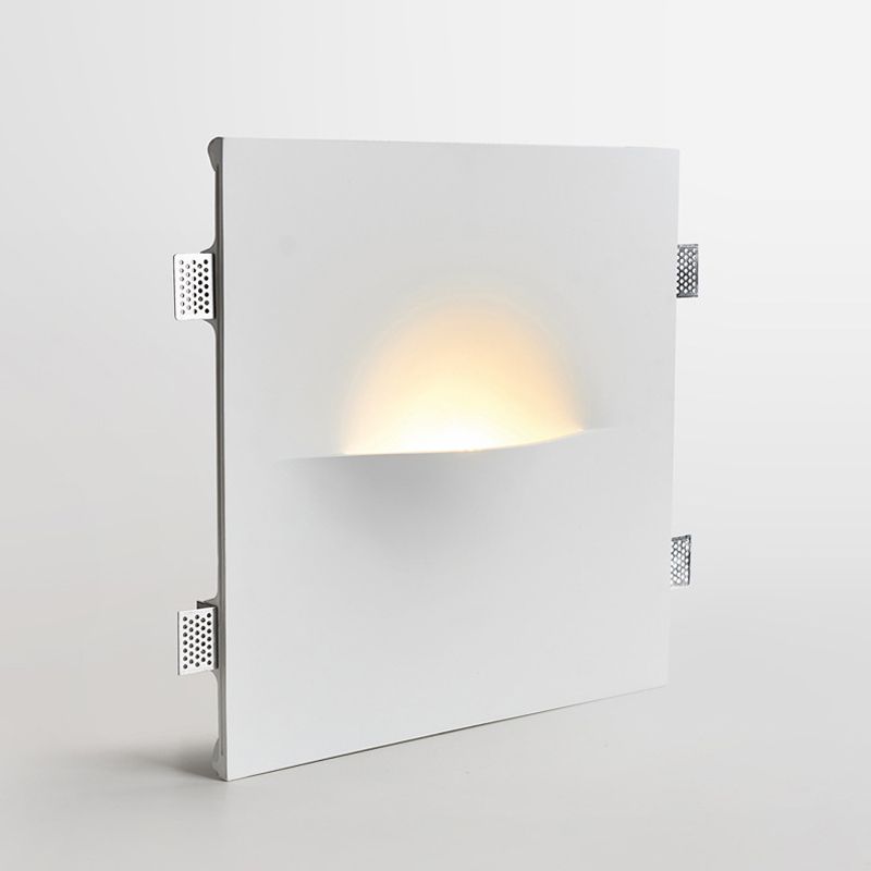 1-Light Square Wall Mounted Lamp Contemporary Stone Wall Lighting Ideas