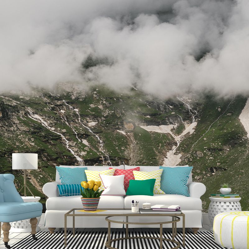 Vivid Style Mountain Wall Mural Wallpaper Photography Mildew Resistant for Home