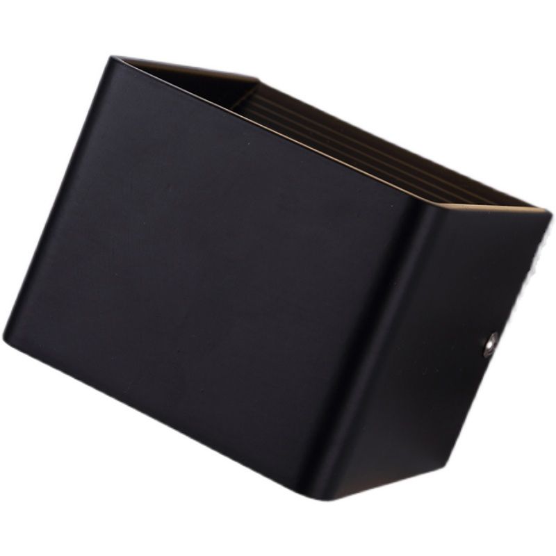 Rectangle Shape Metal Wall Light Modern Style 1 Light Wall Mounted Light Fixture