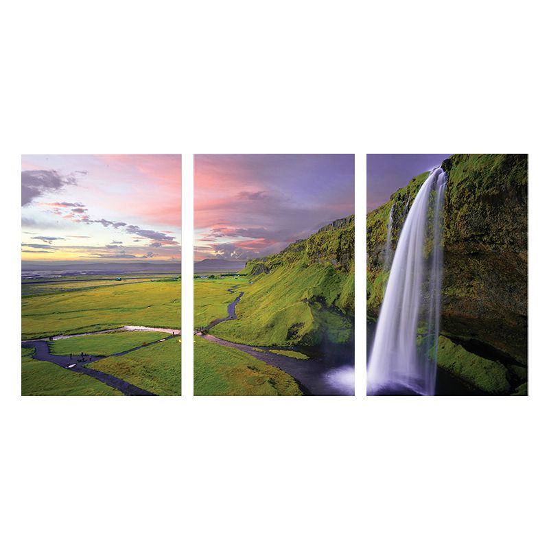 Waterfall View Wall Decor Modern Multi-Piece Girls Bedroom Painting, Multiple Sizes