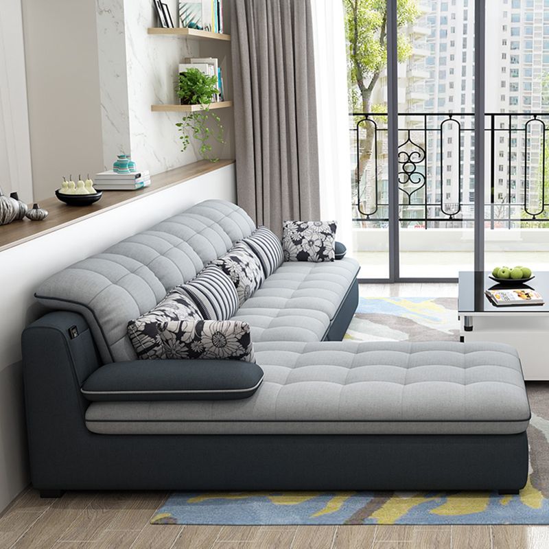 Divano braccio top con cuscino contemporaneo con sacca di backrest regolabile