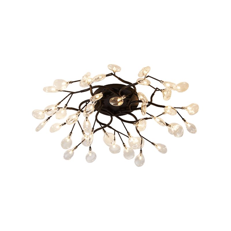 Firefly Flush Ceiling Light Contemporary Metal Living Room LED Flush Mount Lighting
