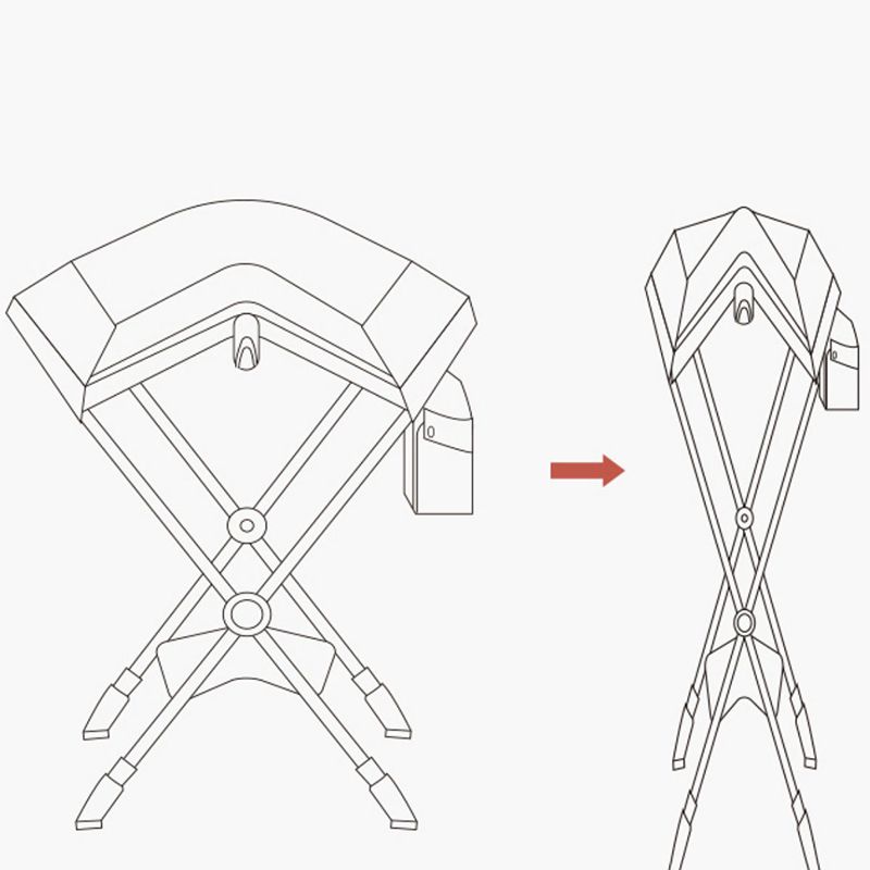Folding Changing Table Baby Changing Table with 2 Storage Baskets