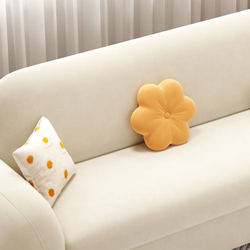 Contemporary Styled Metal Frame Sleeper Sofa Upholstered Square Arms Sofa Bed