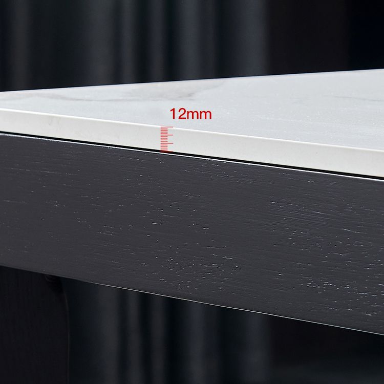 Industrial Standard Sintered Stone Esstisch Weiße Quadratform Esstisch für Küche