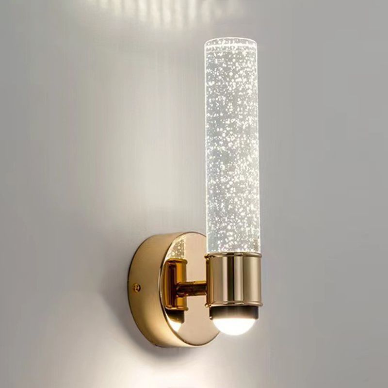 Crystal Bath Vanity Lighting Golden Modernism LED Wall Light for Bathroom