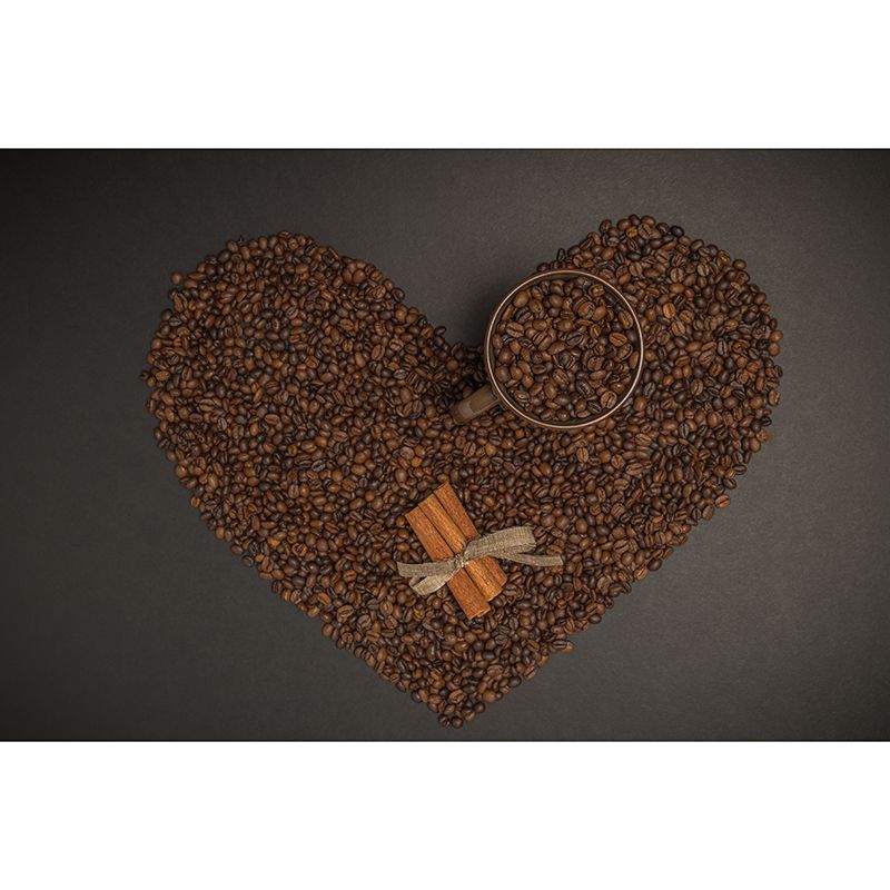 Coffee Beans Mural Commercial Decoration for Coffee Shop, Water Resistant