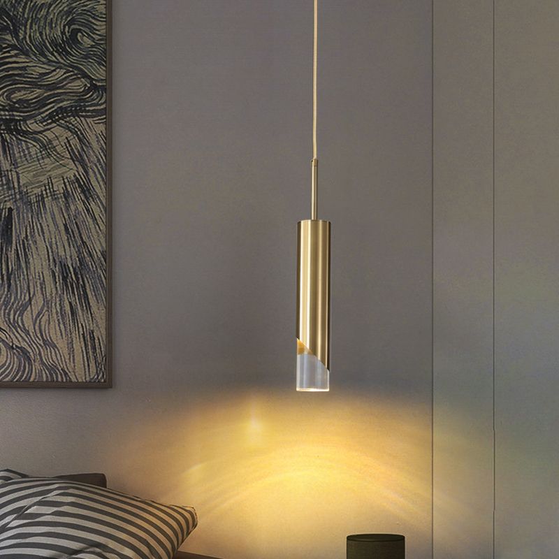 Postmodern Simplicity Cylinder Ceiling Suspension Lamp Acrylic Ceiling Lights Fixture for Restaurant