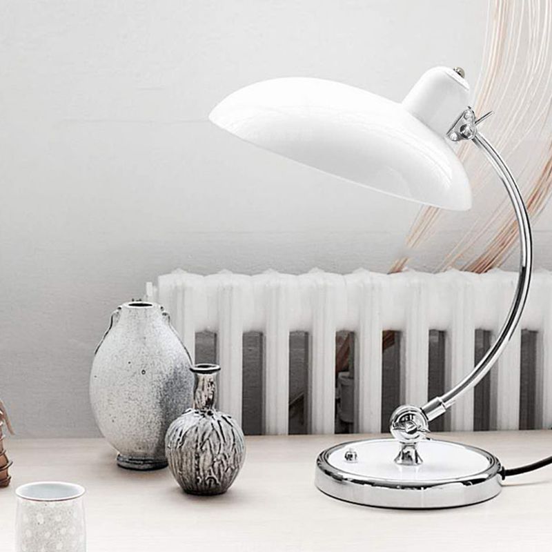 Round Shape Metal Table Lamp Mount Lighting Modern 1-Light Table Lamp Fixture
