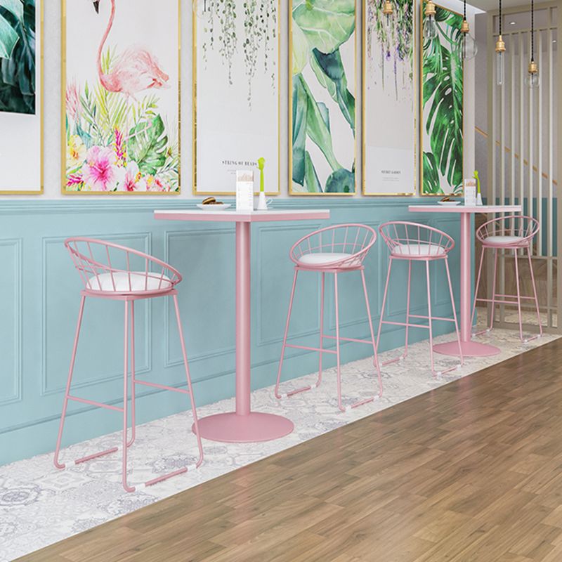 1/2/3/4/5 Pieces Modern Bar Set Matte Finish Iron Bar Stool and Table Set