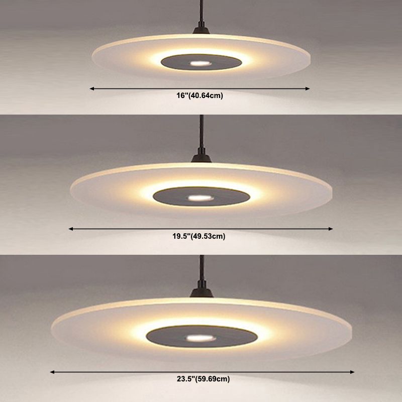 Acrylgericht Hängende Lampe moderner einfacher Anhänger für Wohnzimmer Esszimmer