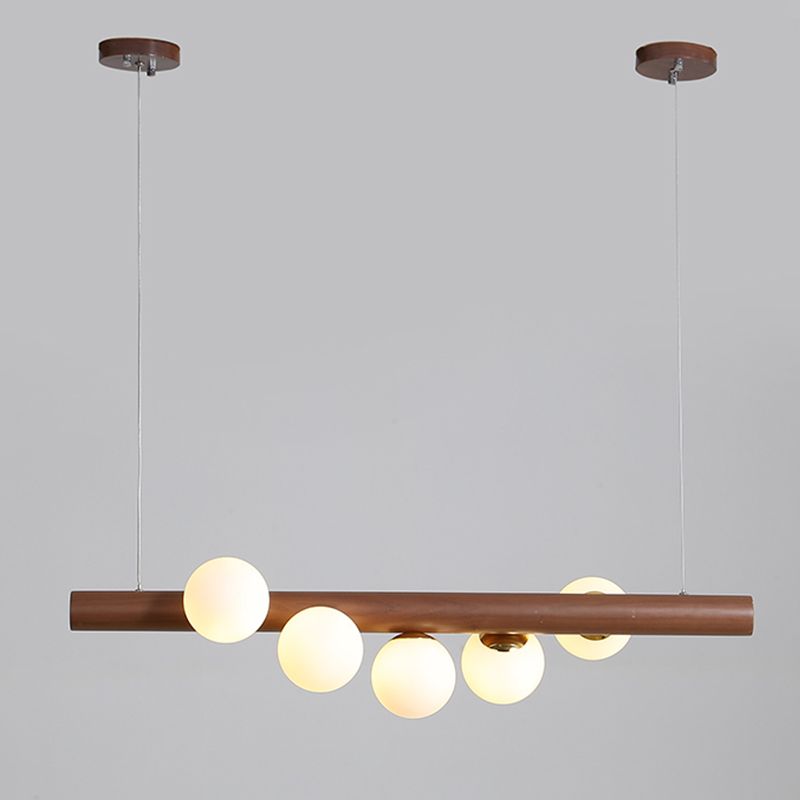 Moderne Stil sphärische Insel Lichter Holz große Küchenheize Leuchten