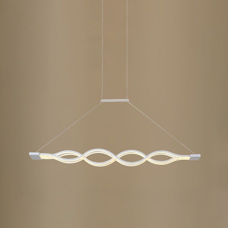 Candelera de techo de forma de onda LED