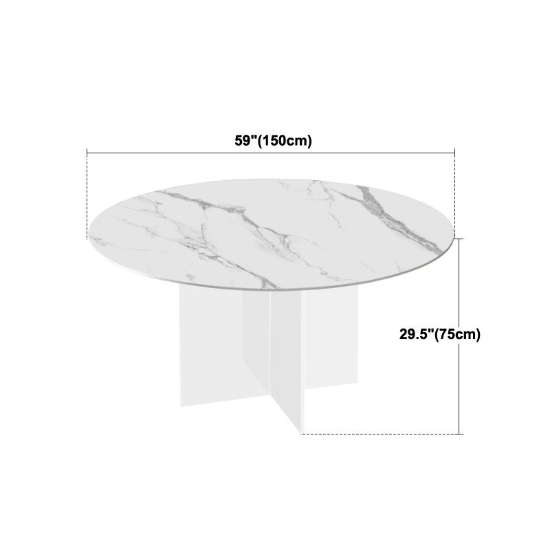 Contemporary Stone Dinner Table Round Dining Table for Dining Room