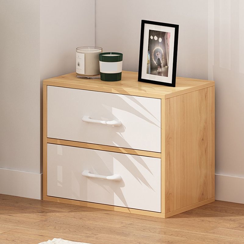 Contemporary Rectangle Gloss Finish with Drawer Chest,18.9" L